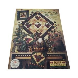 Debbie Mumm Christmas Baskets Quilt Pattern Book 1998 Holiday Folk Art BK-16